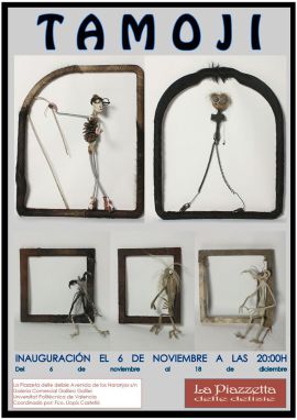 TAMOJI es, la proxima exposición que os traemos a La Piazzetta, donde los limites entre la pintura y la escultura desaparecen.